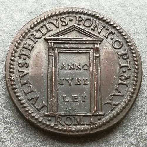 Medaglia Vaticano Giulio III Porta Domini Santa 28 mm 12.64 gr Jubilei
