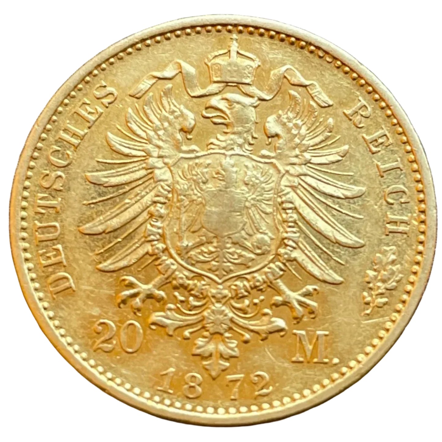 Allemagne 20 MARK Deutsches Reich 1872 A Wilhelm 7,92 gr