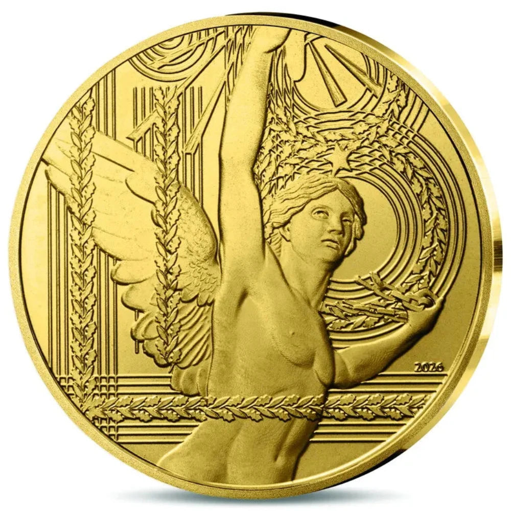 Monnaie de Paris 1000 Euros 2026 BU Le génie français génie de la liberté Or Dans son coffret