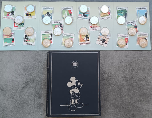 Monnaie de Paris Coffret de 20 monnaies de 10 Euros Mickey et la France Argent