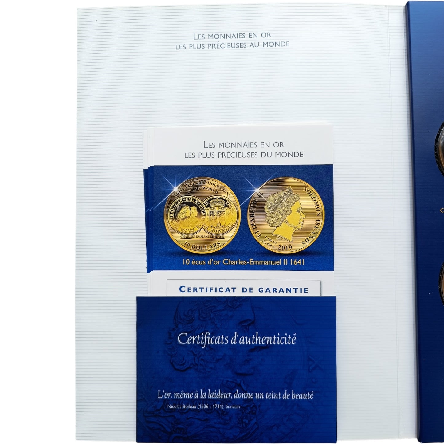 Coffret Îles Salomon 2019 7 pièces de 10 Dollars 1/100ème Once Or .999 BE