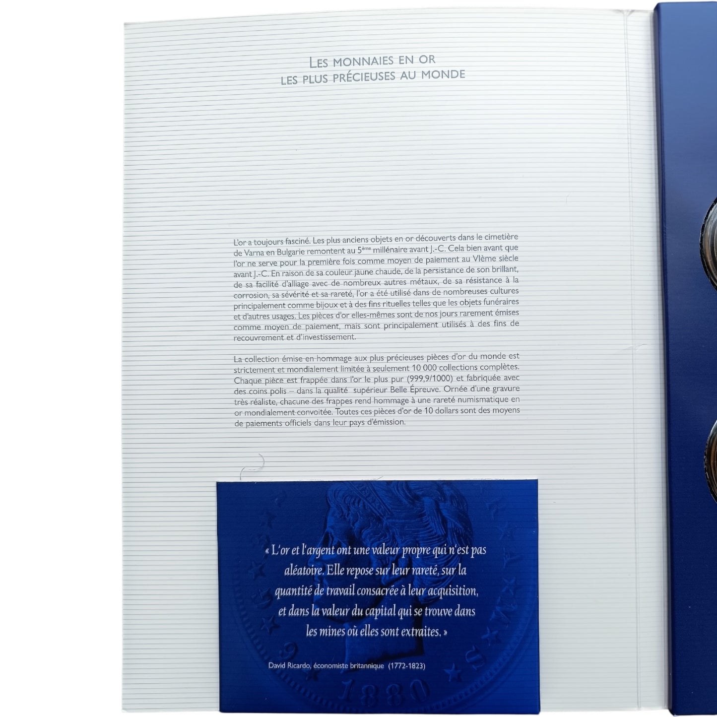 Coffret Îles Salomon 2020 7 pièces de 10 Dollars 1/100ème Once Or .999 BE