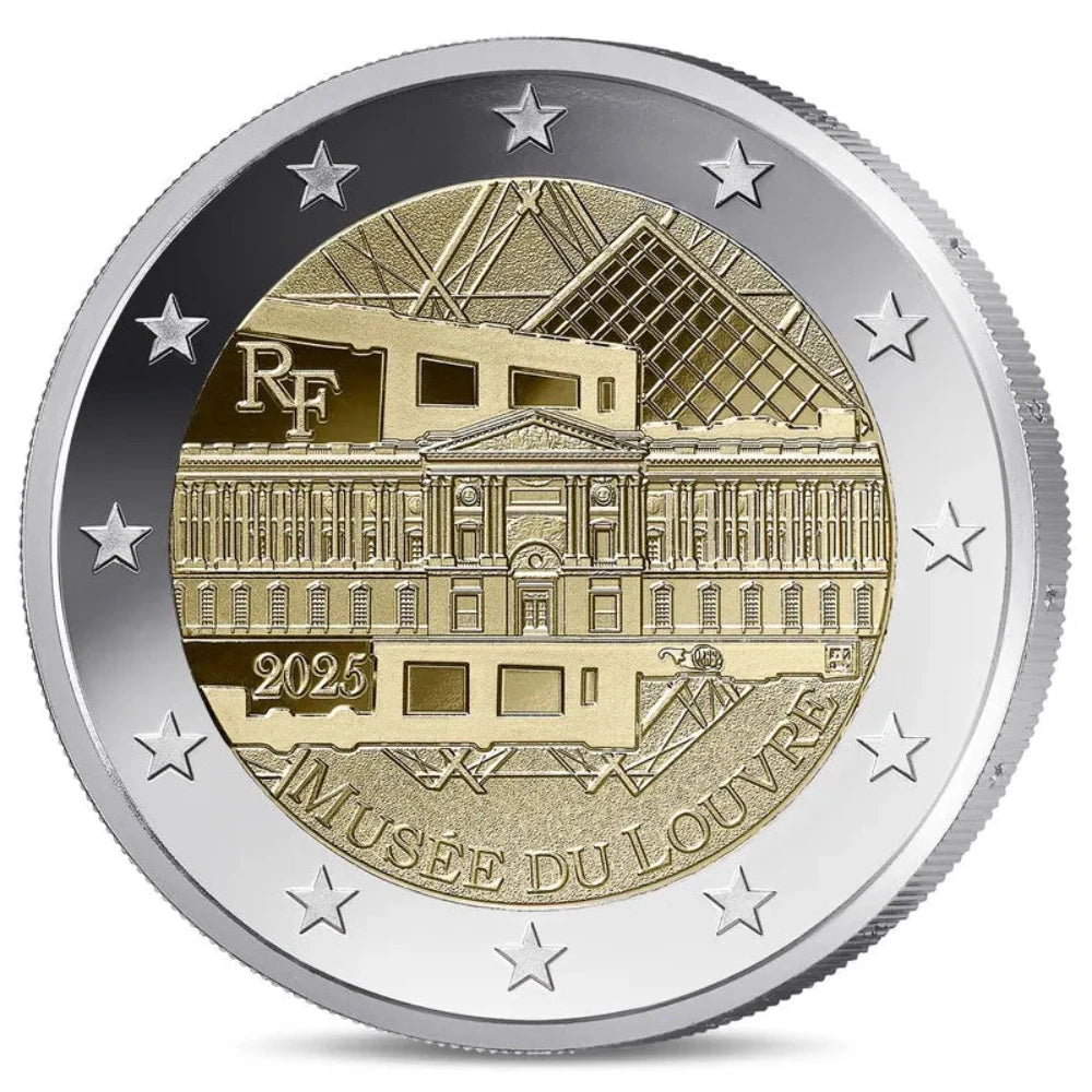 Monnaie de Paris 2 Euros 2025 BE Musée du Louvre Dans son coffret