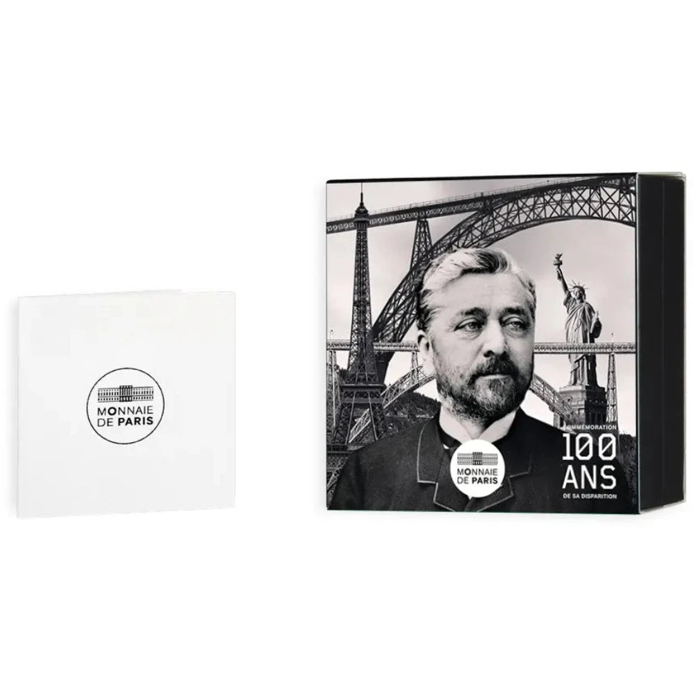 Monnaie de Paris 5 Euros Or 2023 BE Gustave Eiffel 100 Ans de sa disparition 0,5 gr Dans son coffret