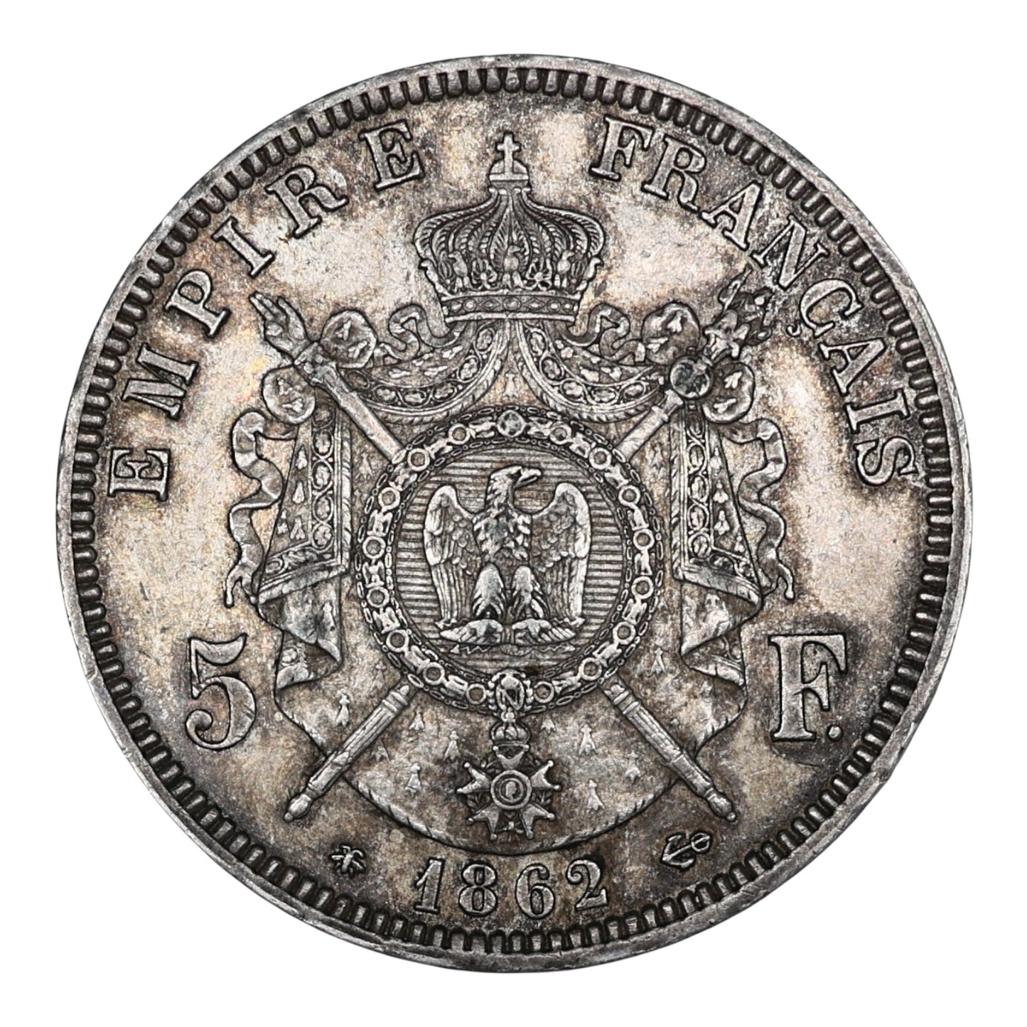 Napoléon III (1852-1870) 5 Francs 1862 A Paris Argent 25 gr