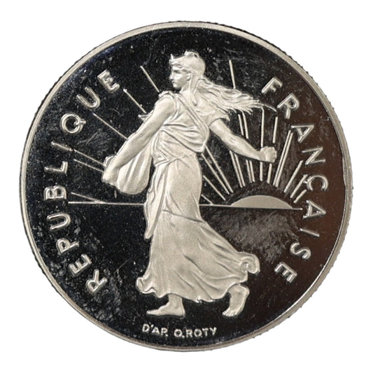 5 Francs Semeuse Belle Epreuve 1996 tranche cannelée 10 gr Rare