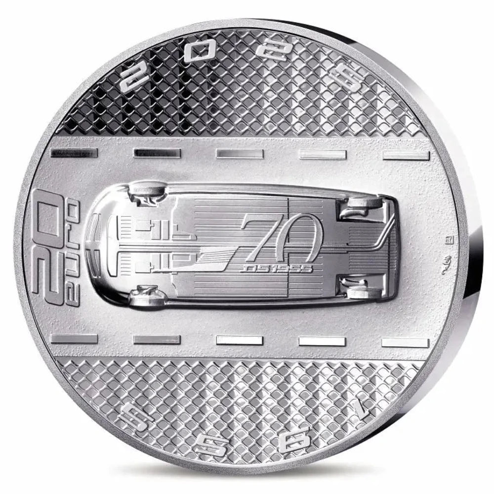 Monnaie de Paris 20 Euros 2025 BE Haut relief DS Automobiles 70 Ans Argent 1 oz Dans son coffret