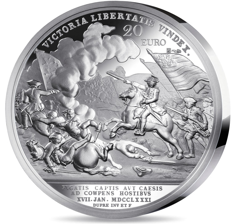 Monnaie de Paris 20 Euros 2024 BE Bataille de Cowpens Argent 1 oz Dans son coffret