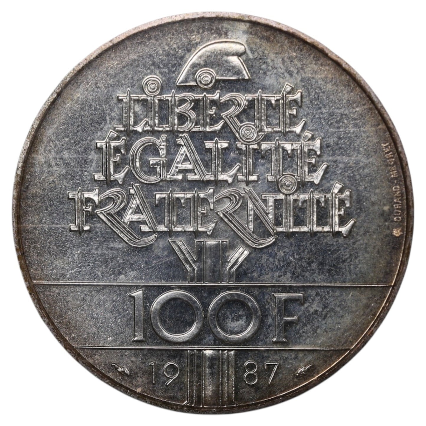 Monnaie de Paris 100 Francs BU 1987 La Fayette Argent 15 gr