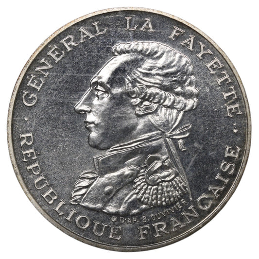Monnaie de Paris 100 Francs BU 1987 La Fayette Argent 15 gr