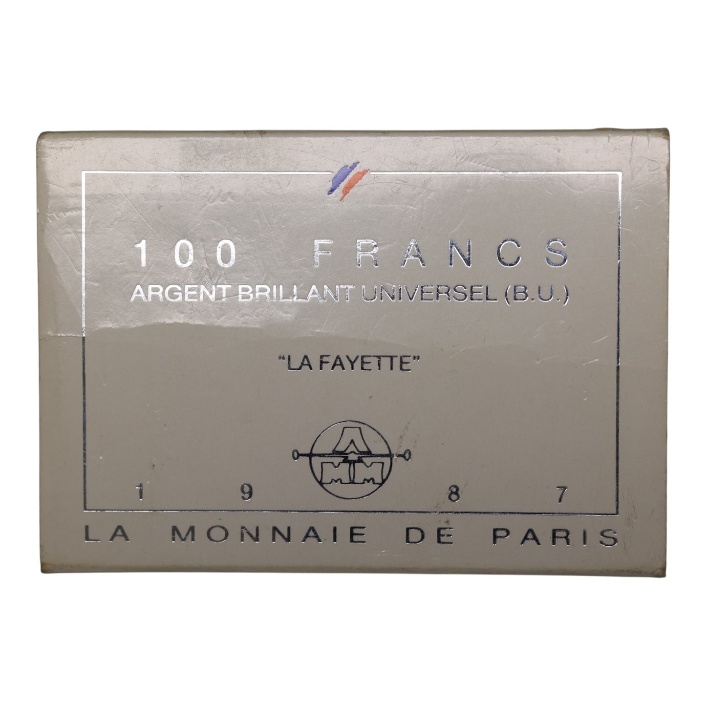 Monnaie de Paris 100 Francs BU 1987 La Fayette Argent 15 gr