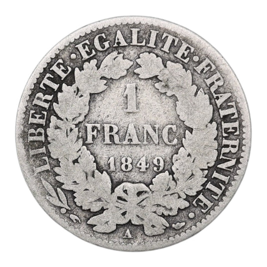 Ceres 1 Franco 1849 A París Plata