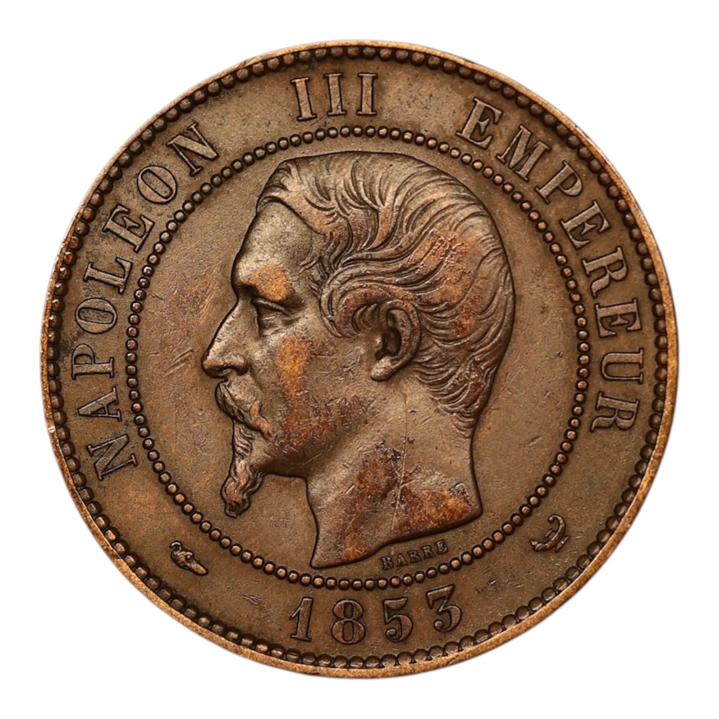 Napoleon III (1852-1870) Visit of Lille 23 September 24, 1853 Module 10 cents