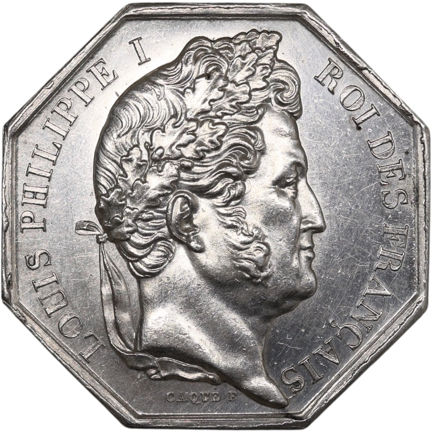 Token Banco de Orleans 1838 Luis Felipe Plata 12,6 gr