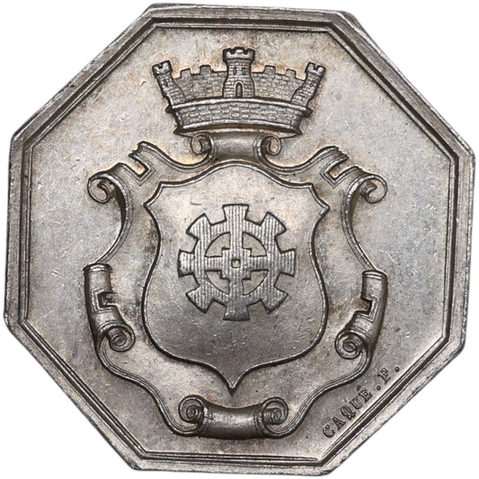 Jeton Comptoir d'escompte de Mulhouse 1854 Argent 9.1 gr