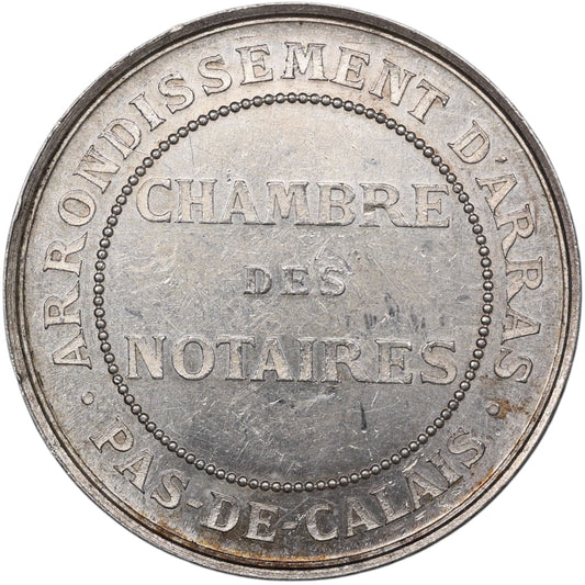Jeton Arrondissement Arras Chambre des Notaires argent 15.94 gr 35 mm