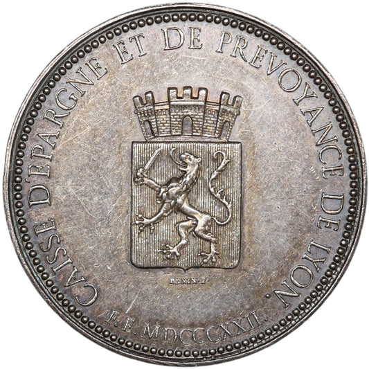 Jeton Caisse d'épargne et de Prévoyance de Lyon Argent 10.14 gr 32.5 mm