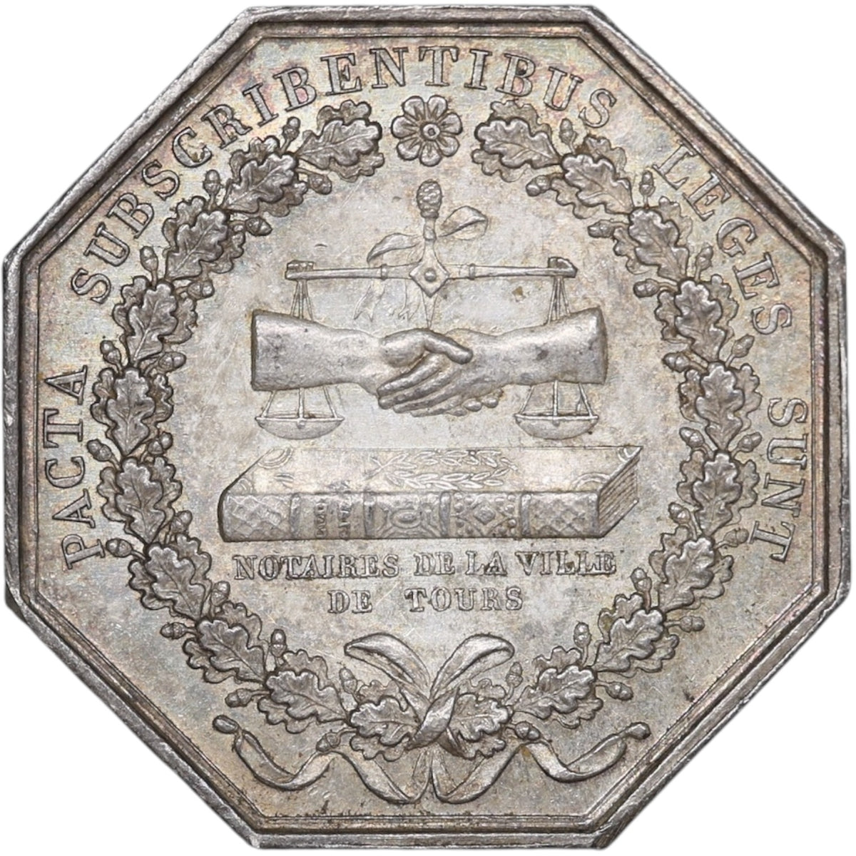 11.40 gr 30 mm silver tours notaries.