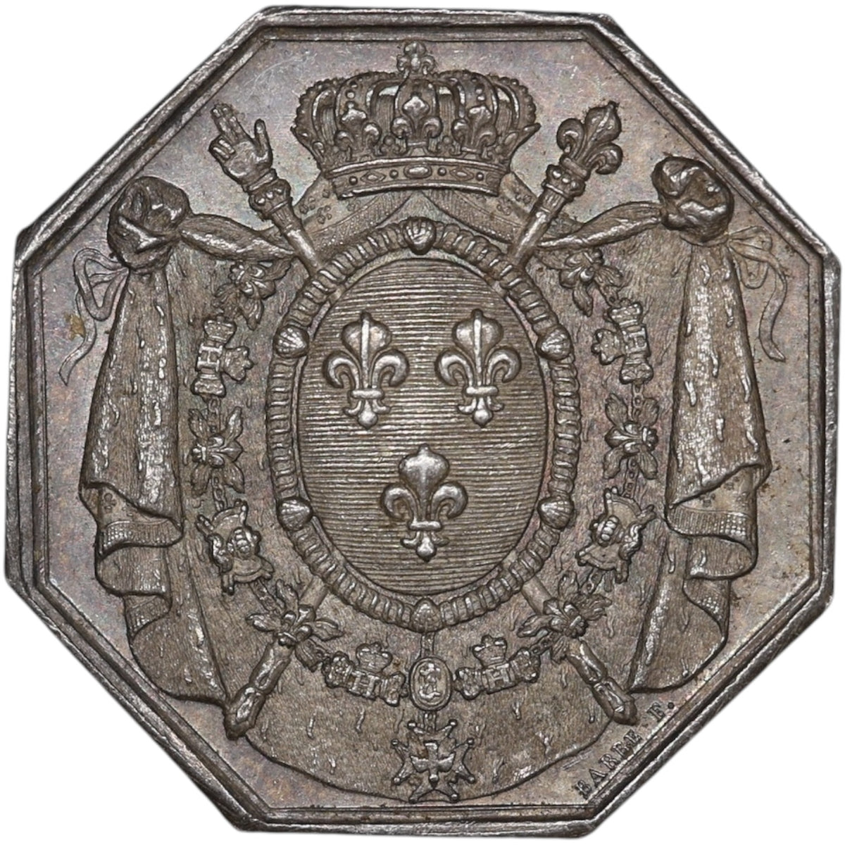 11.40 gr 30 mm silver tours notaries.