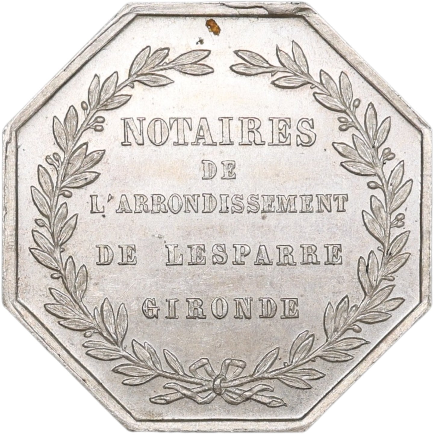 Jeton Notaires de Lesparre Gironde Argent 10.64 gr 25 mm
