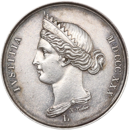 Ficha Le Droit 1830 Plata 12,97 gr 30 mm