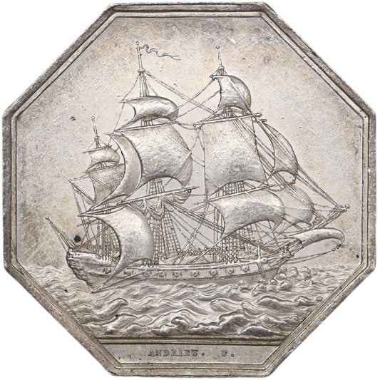 Token Cámara de Comercio de París Plata 18,11 gr 36 mm