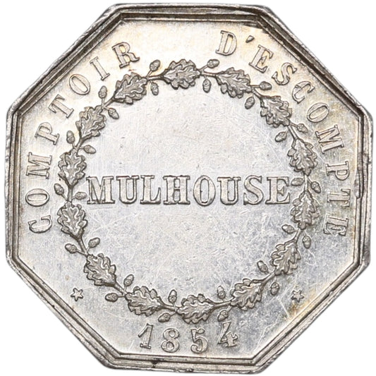 Token Comptoir d'escompte de Mulhouse 1854 Plata 6,68 gr