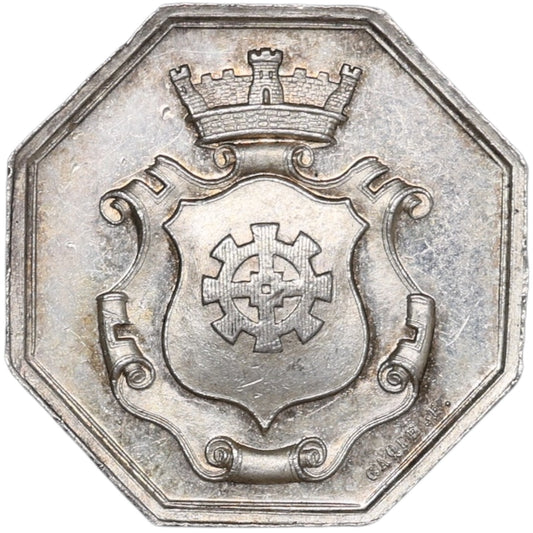 Token Comptoir d'escompte de Mulhouse 1854 Plata 6,68 gr