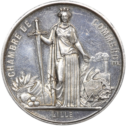 Ficha Cámara de Comercio de Lille Plata 21,60 gr 37 mm