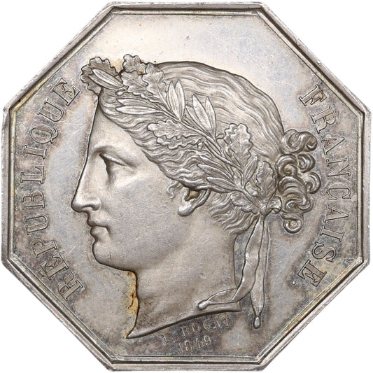 Ficha seguro contra incendios Le Nord Lille Plata 1849 18,51 gr 35 mm