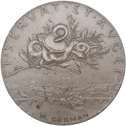 Ficha Corredores de Bolsa de París Bronce Plata 23,61 gr 36 mm