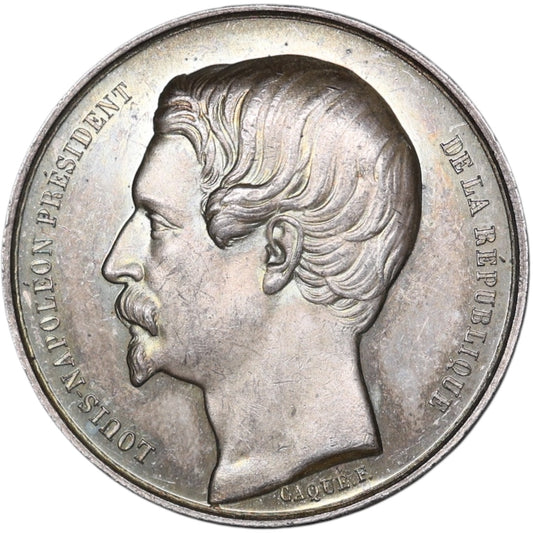 Token Assurances Sociedad de ayuda mutua para los trabajadores de la seda 1850 Lyon Plata 9,80 gr 28 mm