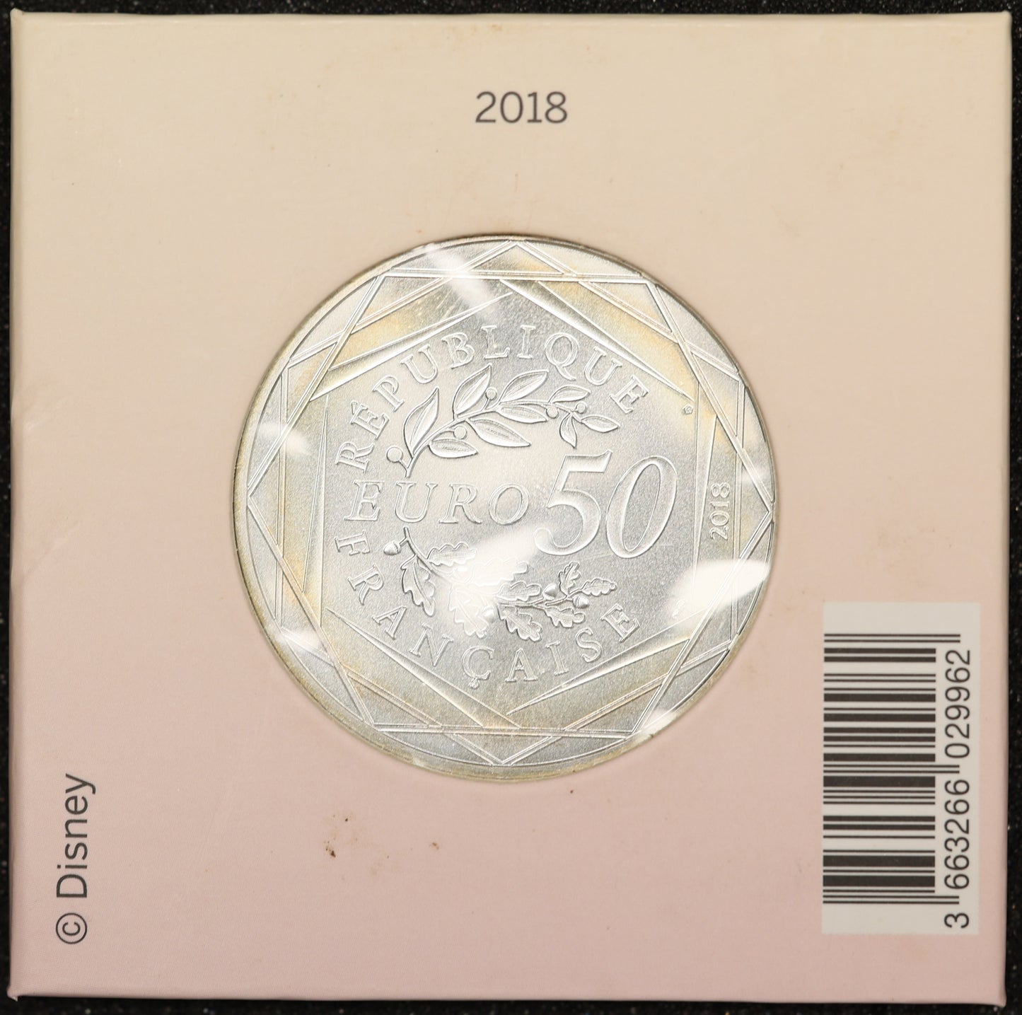 Monnaie de Paris 50 Euros 2018 Mickey & la France Argent 41 gr