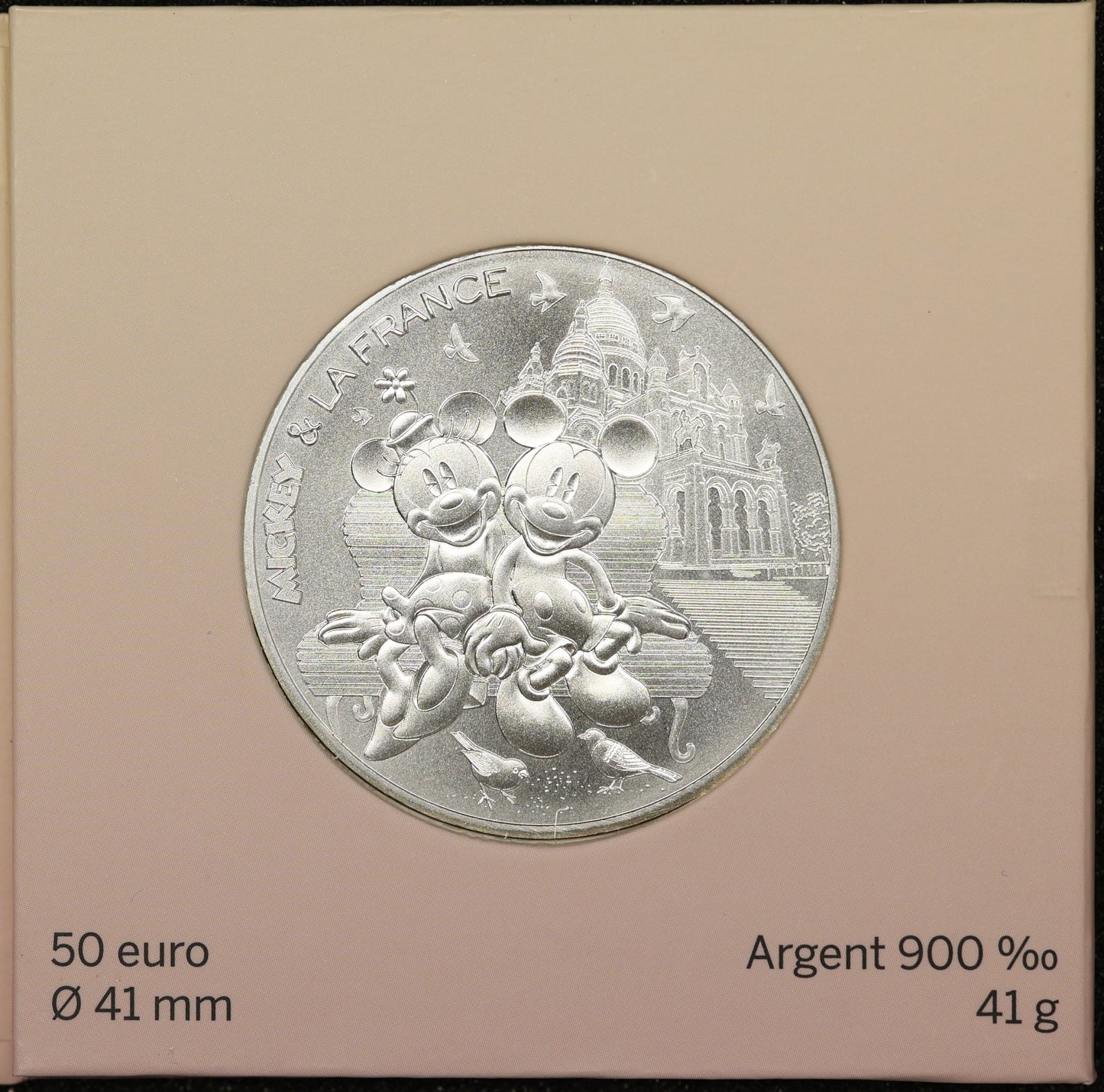 Monnaie de Paris 50 Euros 2018 Mickey & la France Argent 41 gr