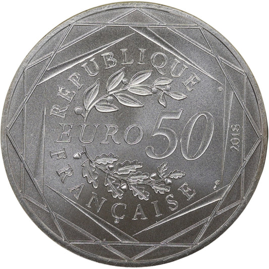 Monnaie de Paris 50 Euros Colorisée 2018 Mickey & la France Mickey étudiant Argent 41 gr