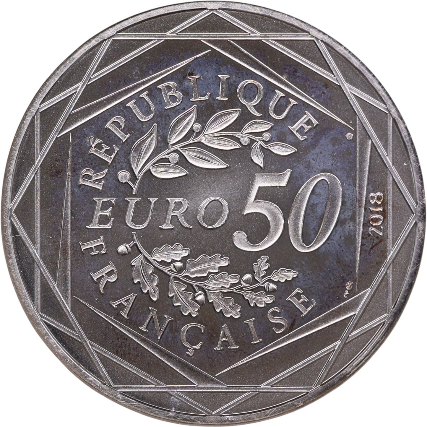 Monnaie de Paris 50 Euros Colorisée 2018 Mickey & la France Champs Élysées Argent 41 gr