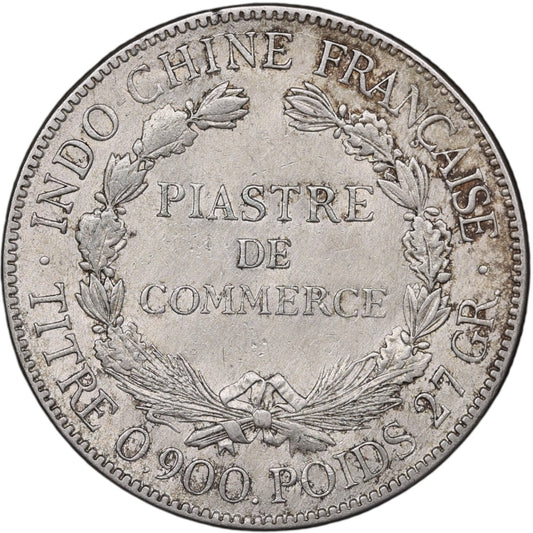 Indochine Française - Piastre de commerce - Argent - 1921 - 26.95 gr