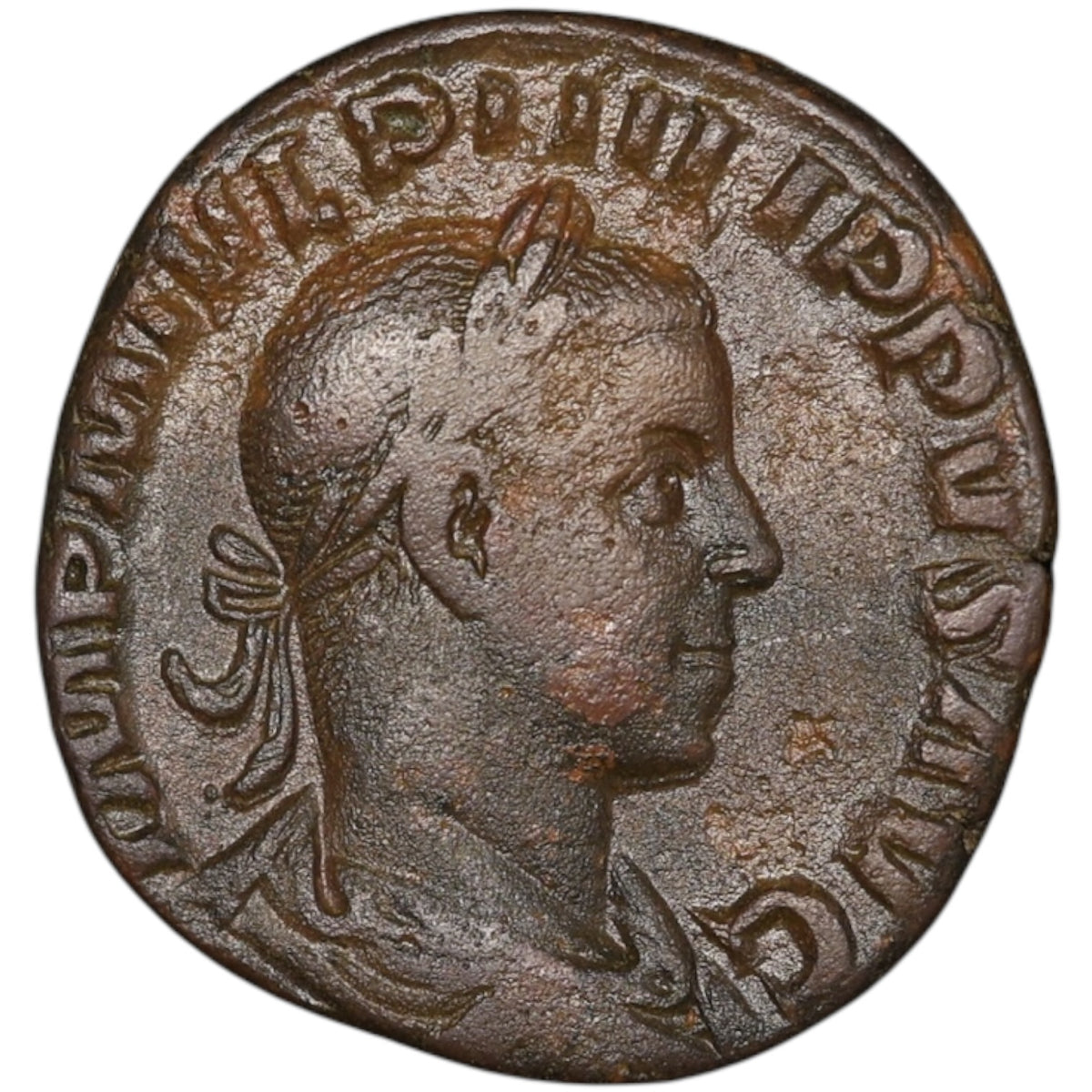 Philippe II (247-249) Sesterce Saeculares Avgg Chèvre 14.38 gr