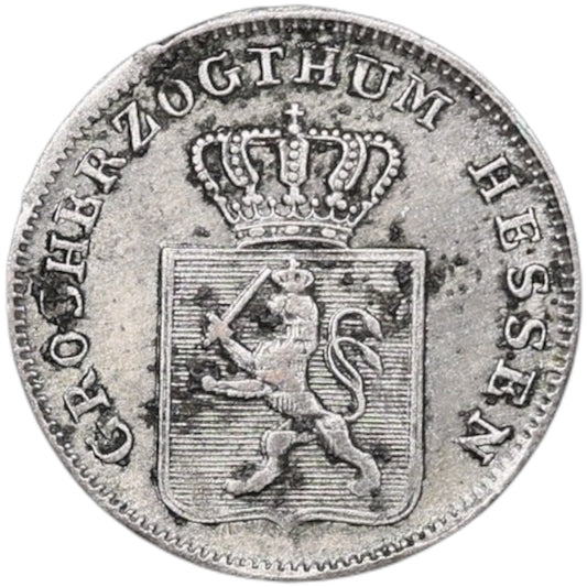Alemania 3 Kreuzer 1856 Hesse Darmstadt 1,24 gr