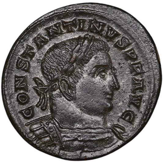 Constantin Ier (306-337) Follis Marti Conservator Treves 5,36 Gr 22.5 mm