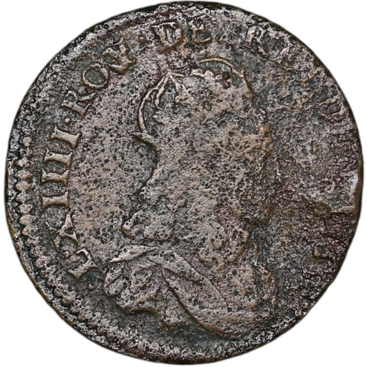 Failed Louis XIV (1643-1715) Liard de France strikes Include