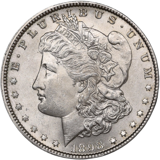 États Unis Dollar Morgan 1898 Argent. Brillant de frappe. 26.76 gr
