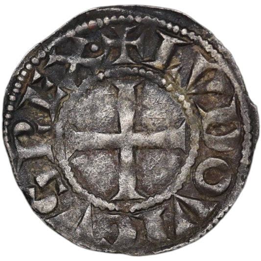 Luis VIII (1223-1226) Luis IX (1226-1245) Torneo Denario 0,94 gr 18mm