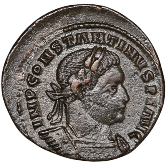 Constantin Ier (306-337) Follis Only Invicto Count London 4,67 GR 22 mm