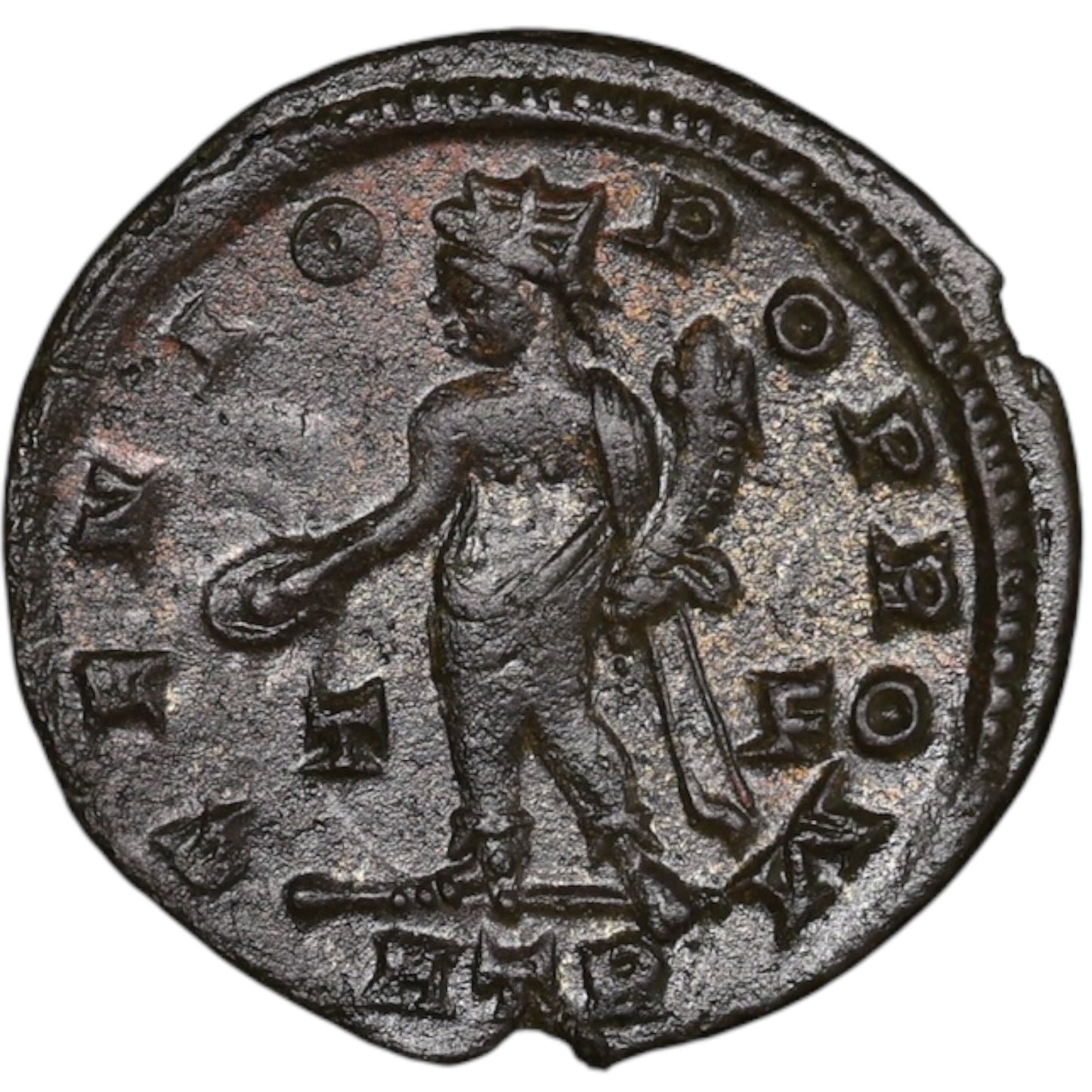 Licinius (308-324) Follis Genio Pop Rom Pruebas 2,97 gr 20,5 mm