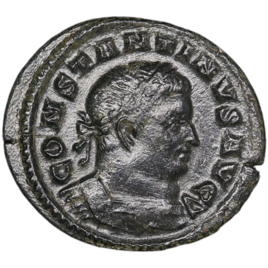 Constantin Ier (306-337) Demi coin Sol Invicto Treves 1,68 Gr 19 mm