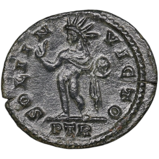 Constantin Ier (306-337) Demi coin Sol Invicto Treves 1,68 Gr 19 mm