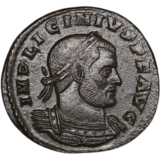 Licinius (308-324) Follis Sun Invicto Count Arles 3.90 Gr 21 mm