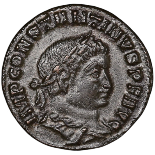 Constantin Ier (306-337) Follis sun Invicto Count Lyon 4,74 gr 22 mm