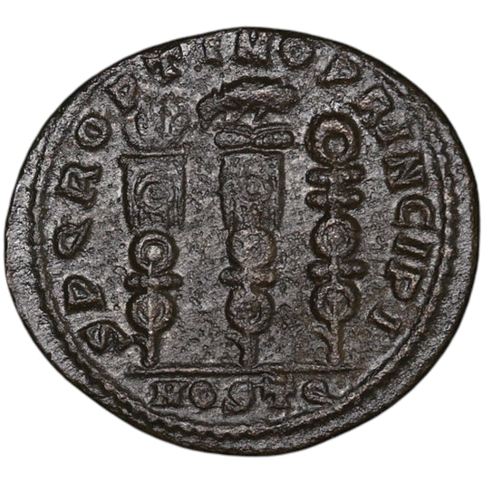 Constantin Ier (306-337) Follis SPQR OSTO OSTIUS 4,73 GR 22 mm